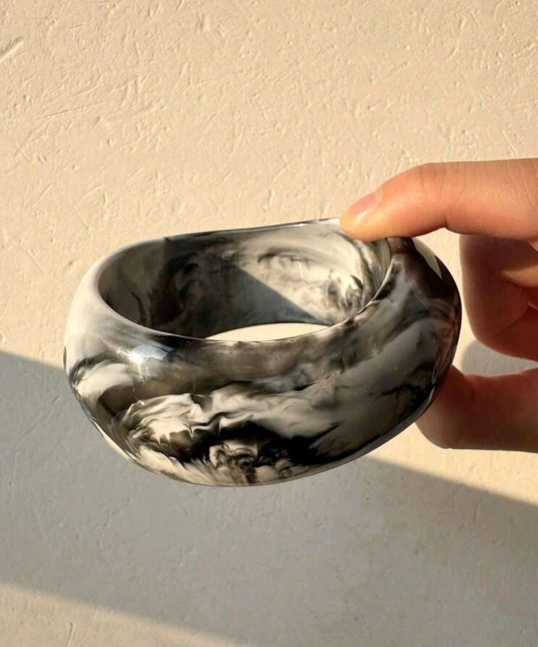 Bold Asymmetric Resin Bracelet