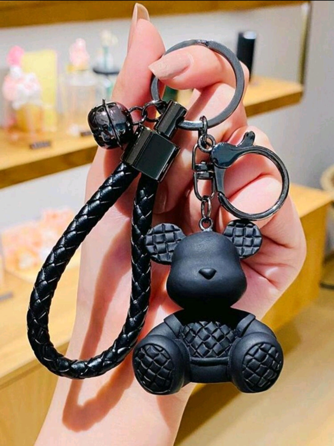 Black Bear Bag Charm