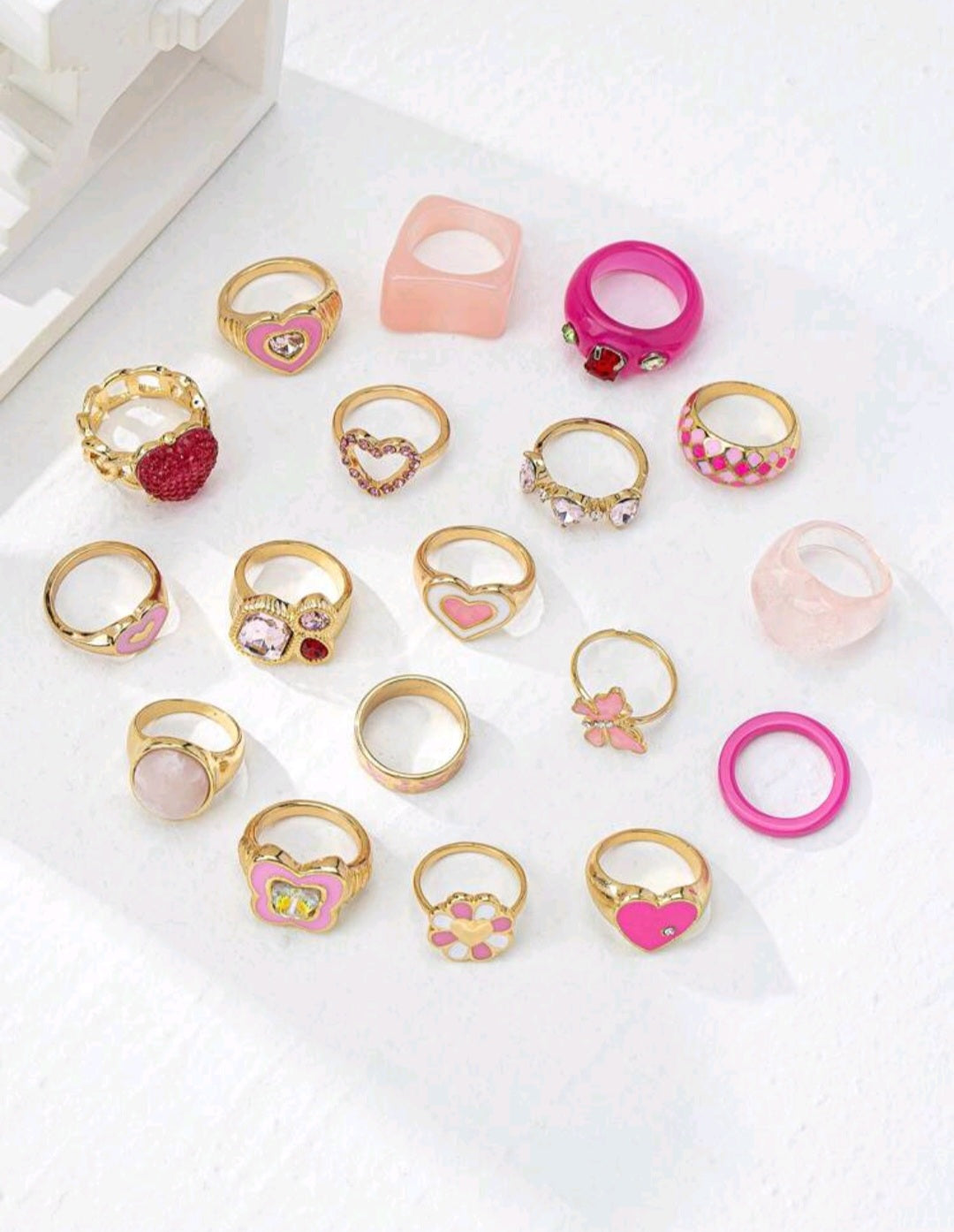 Pink & Fuchsia Rings