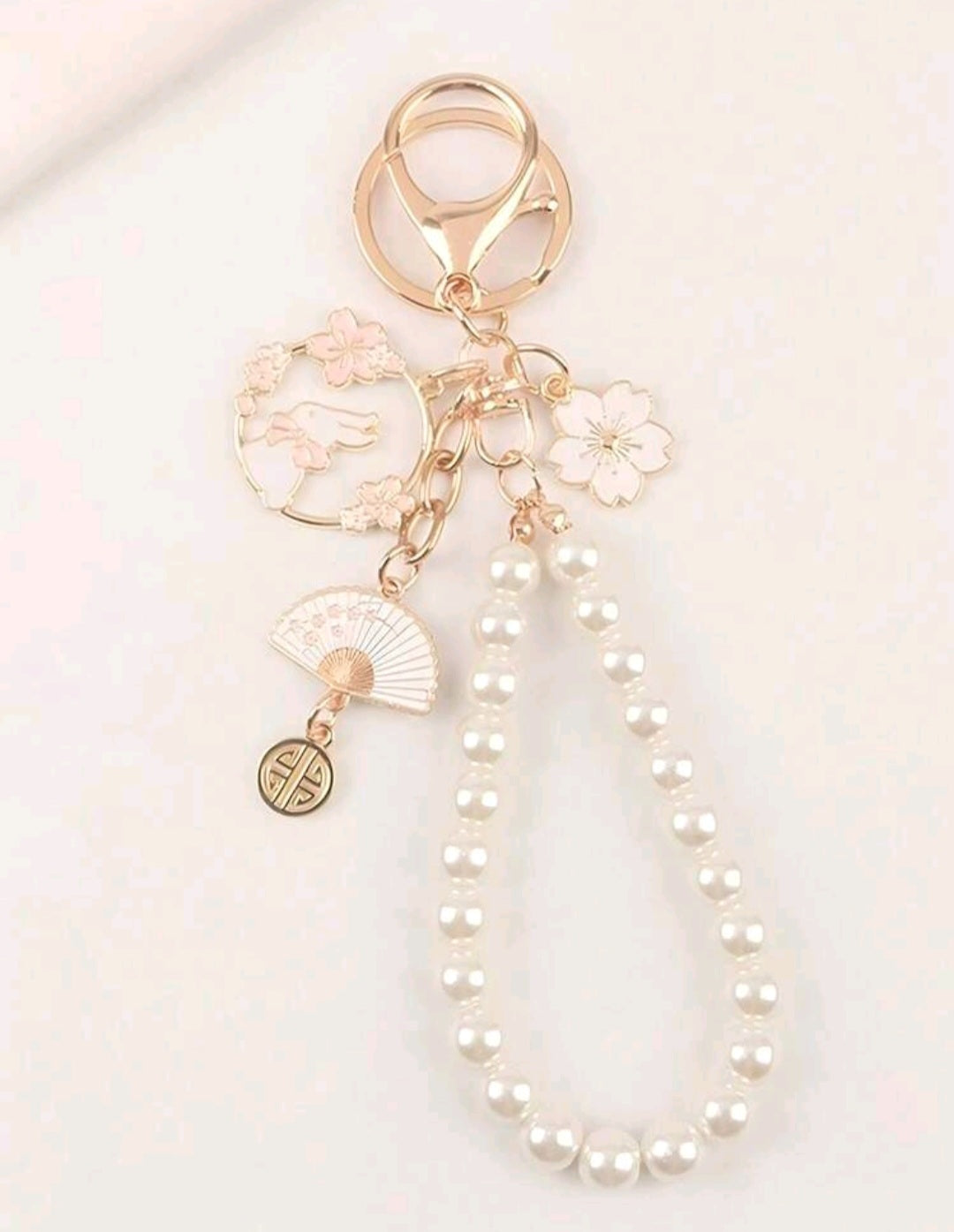 Pearl Blossom Bag Charm
