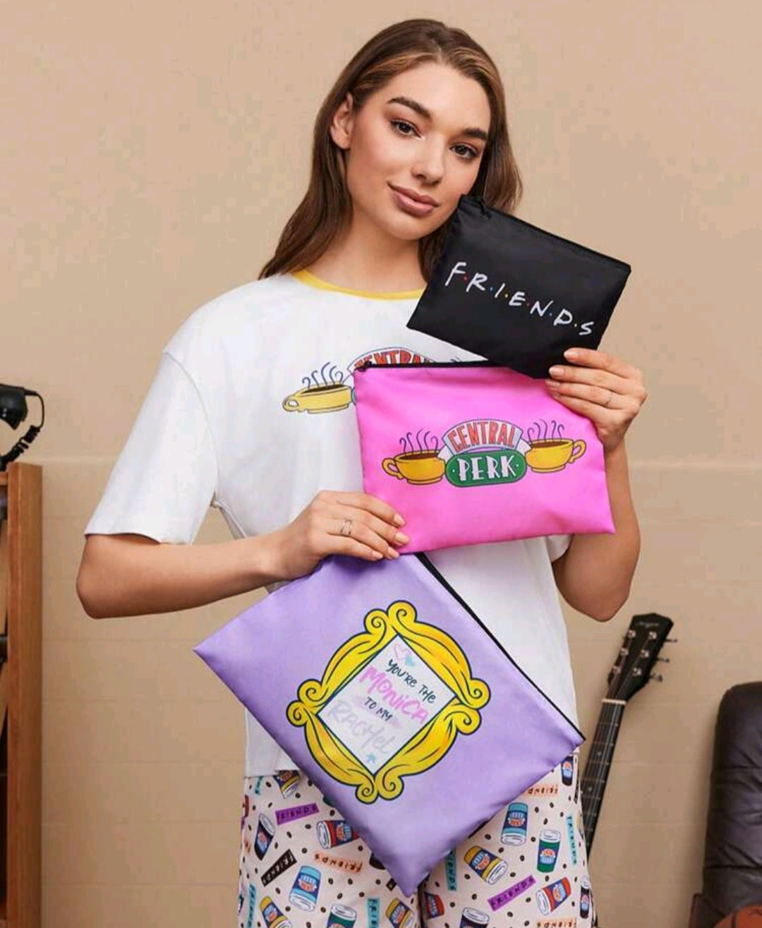 Friends-Themed Pouch Set