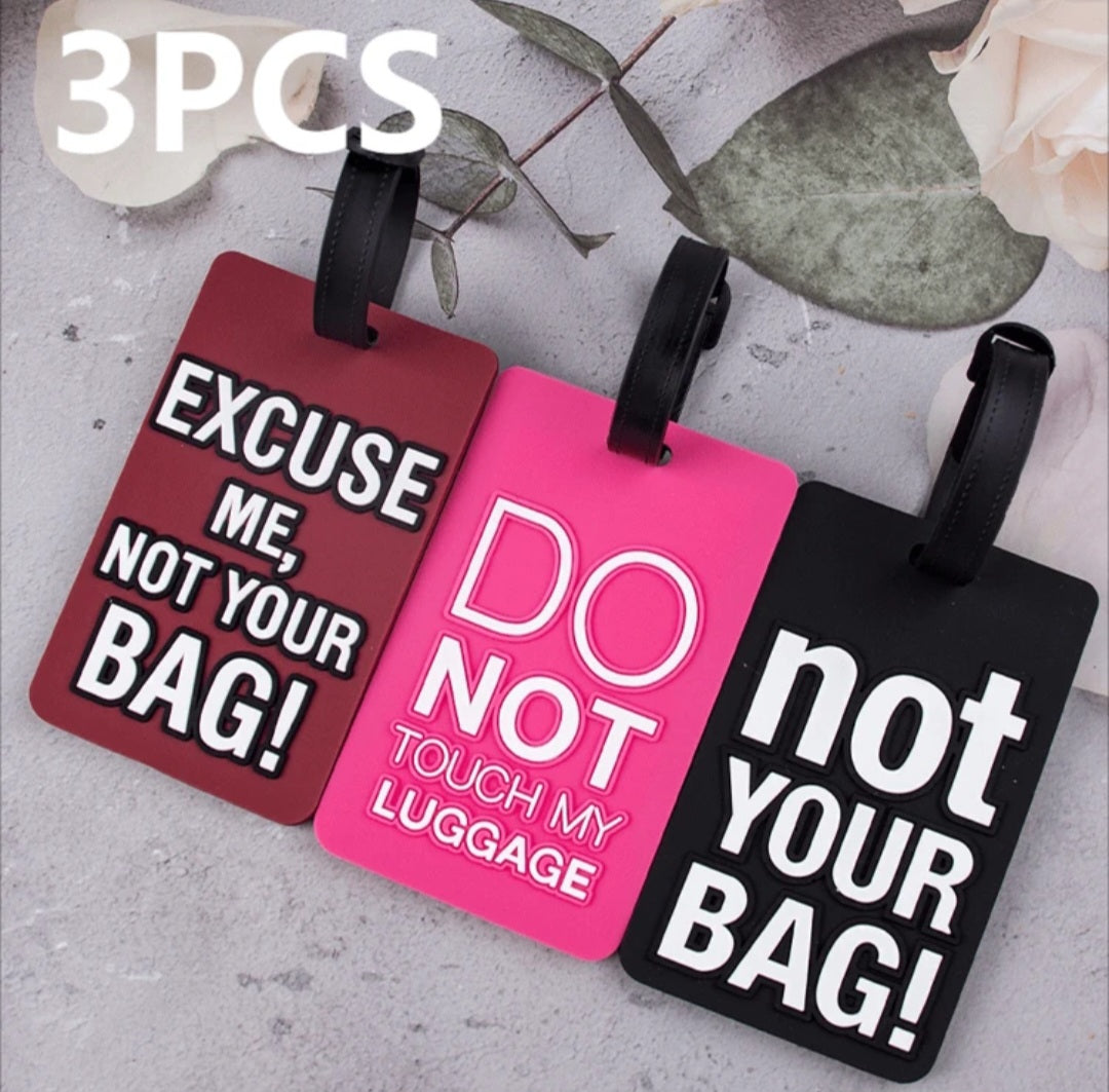 3-Piece Luggage Tag Set
