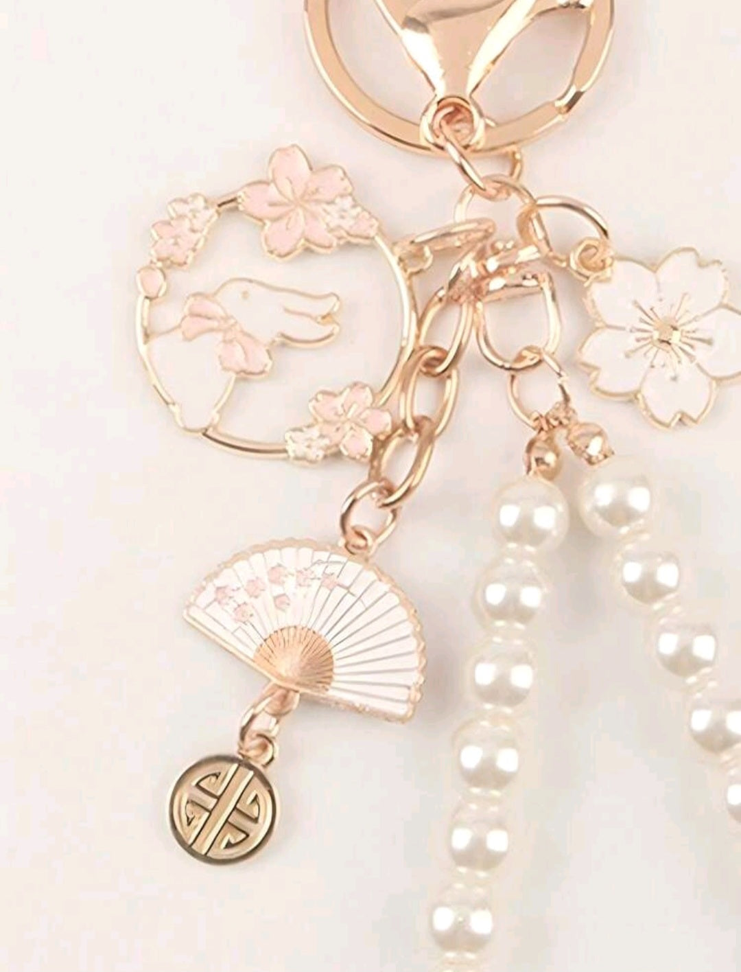 Pearl Blossom Bag Charm