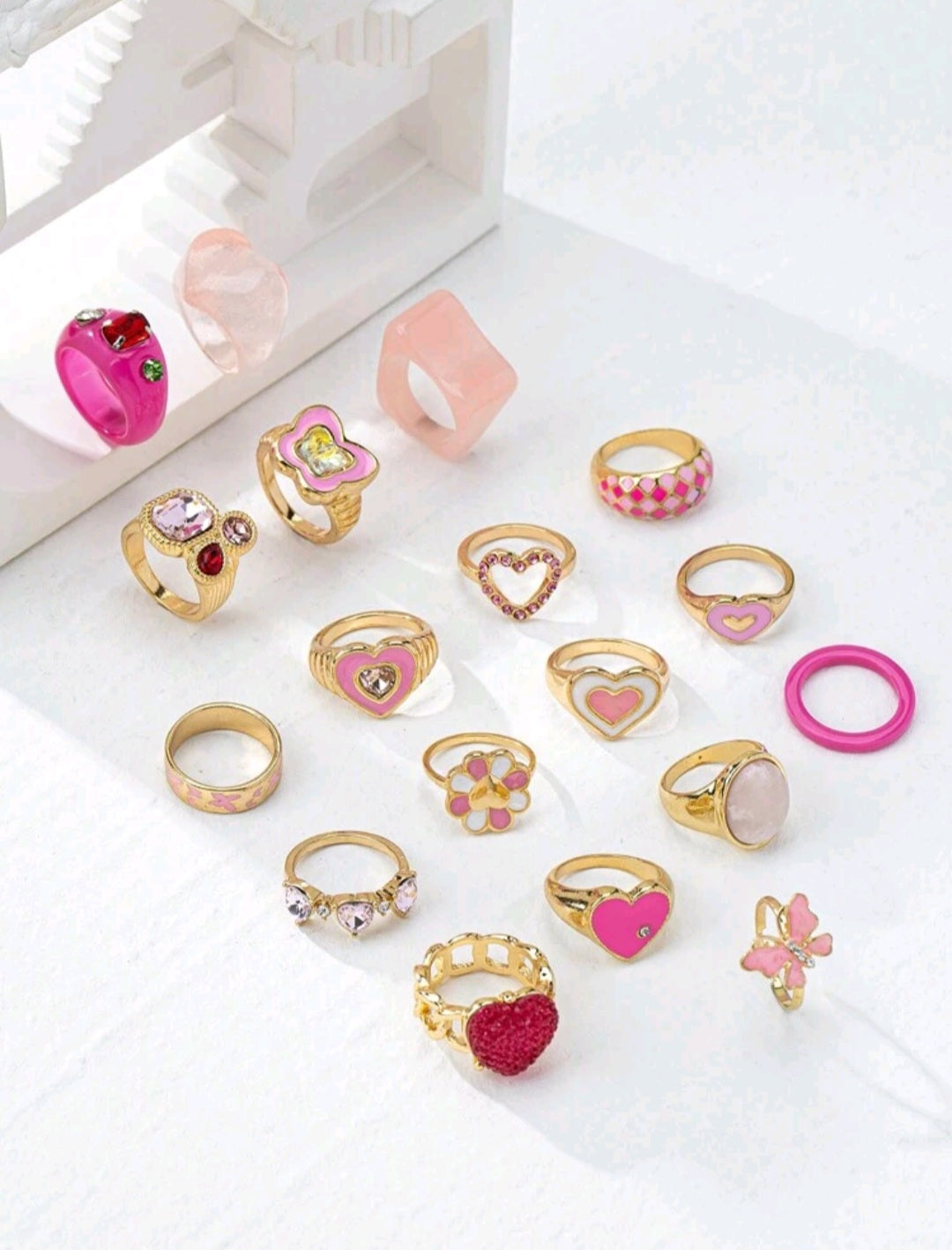 Pink & Fuchsia Rings