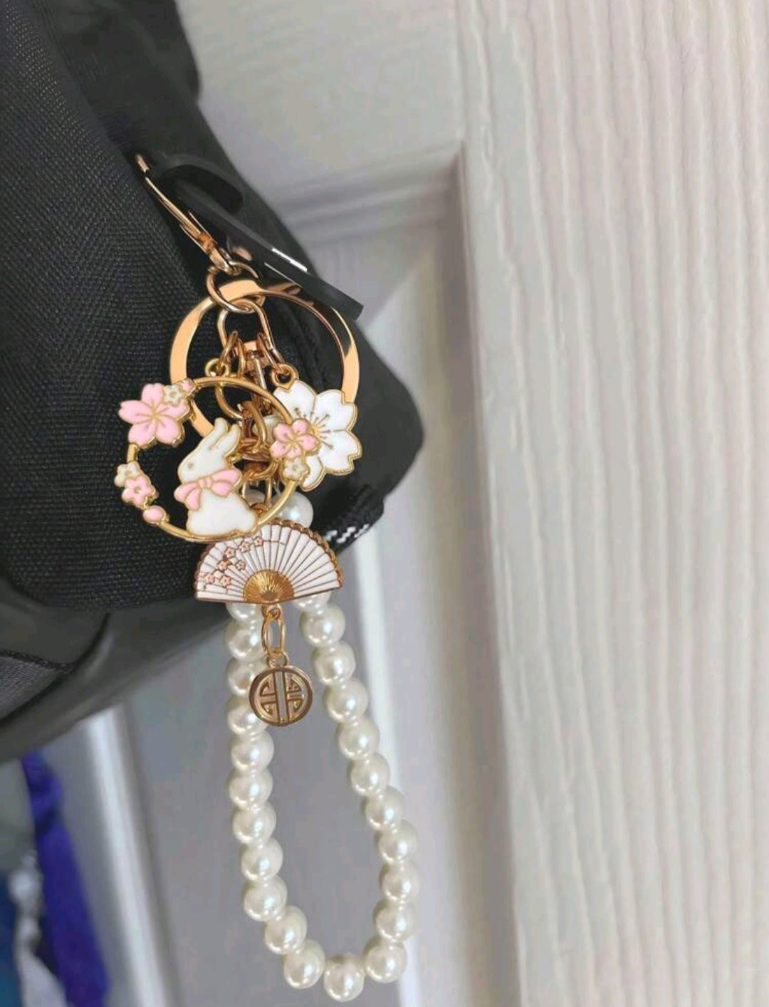 Pearl Blossom Bag Charm