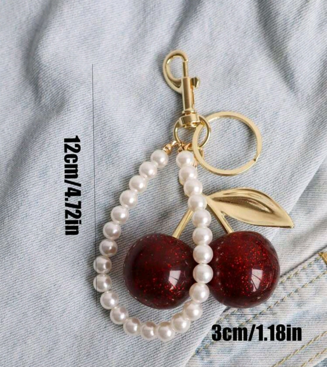 Red Cherry Bag Charm