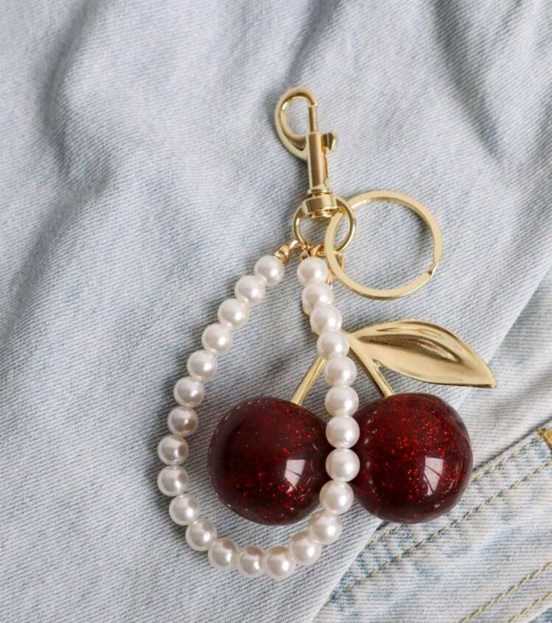 Red Cherry Bag Charm
