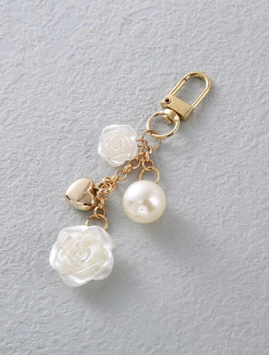 Chanel-Inspired Floral Elegance Bag Charm