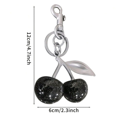 Bold Black Cherry Bag Charm