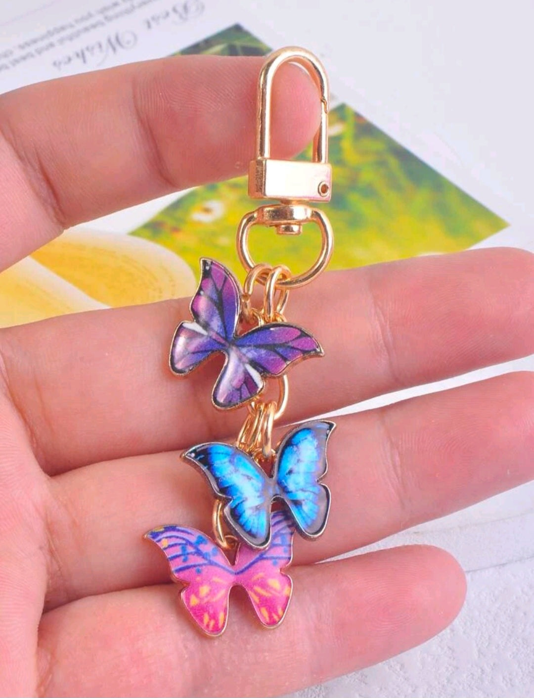Tiny Butterfly Bag Charm