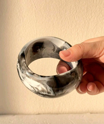 Bold Asymmetric Resin Bracelet